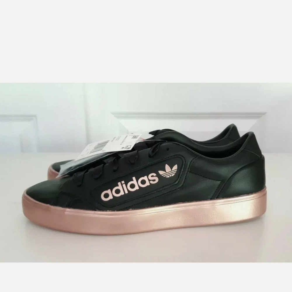 Adidas Black and Rose Gold Casual Shoes